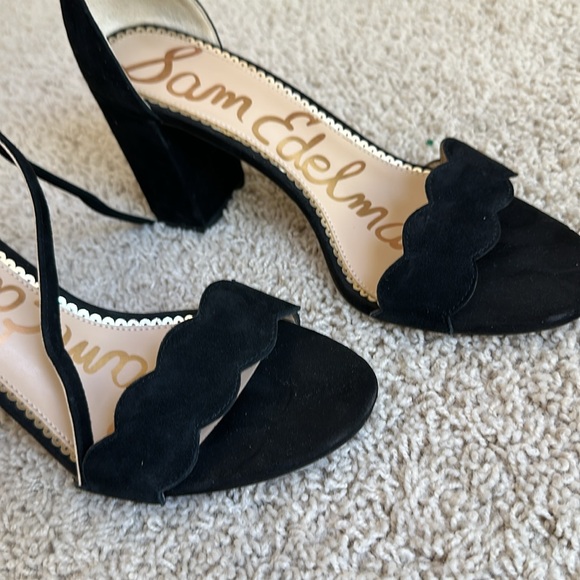 Black Ankle Strap Heels - Picture 3 of 5